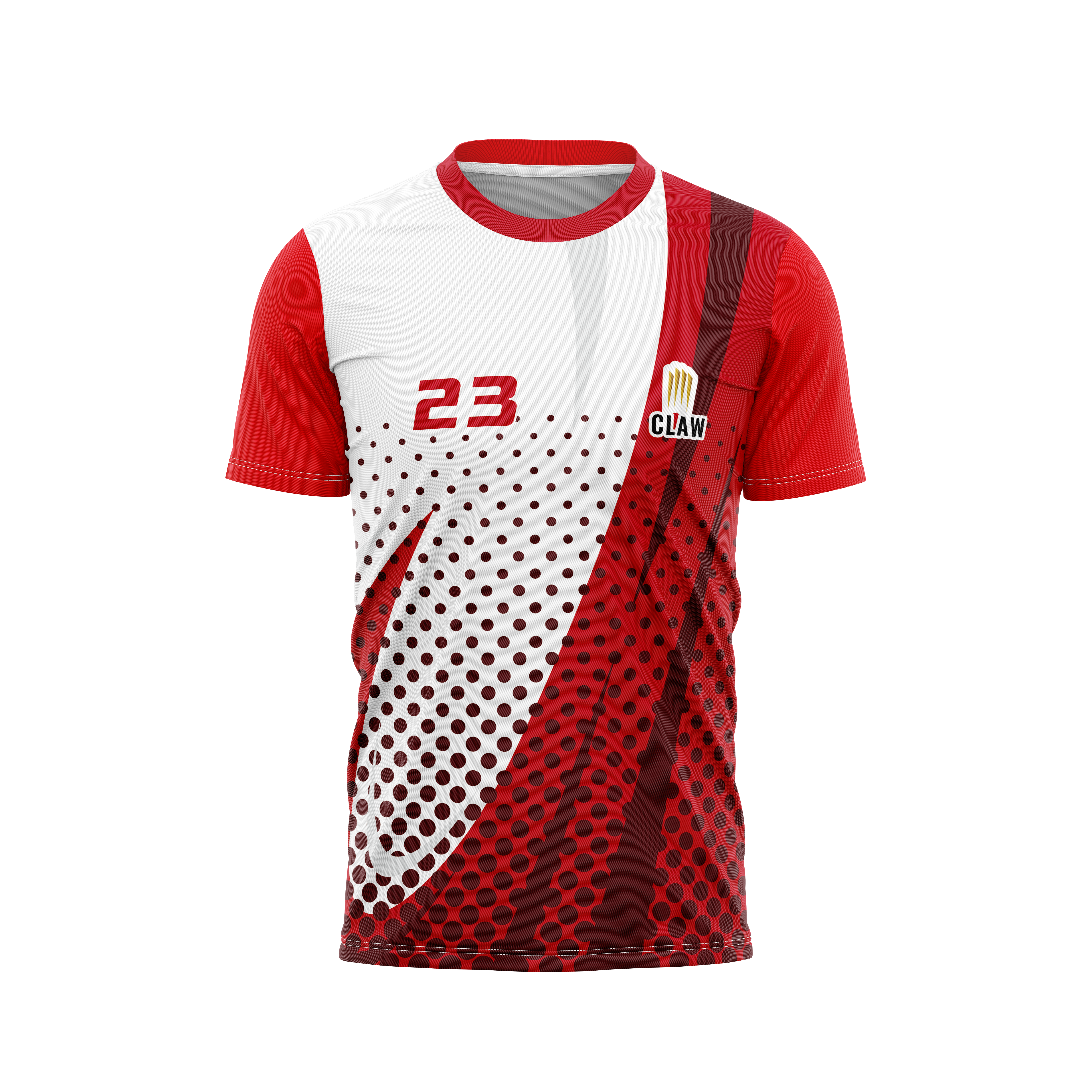 koszulka pilkarska w kropki personalizowana odziez sportowa claw sport